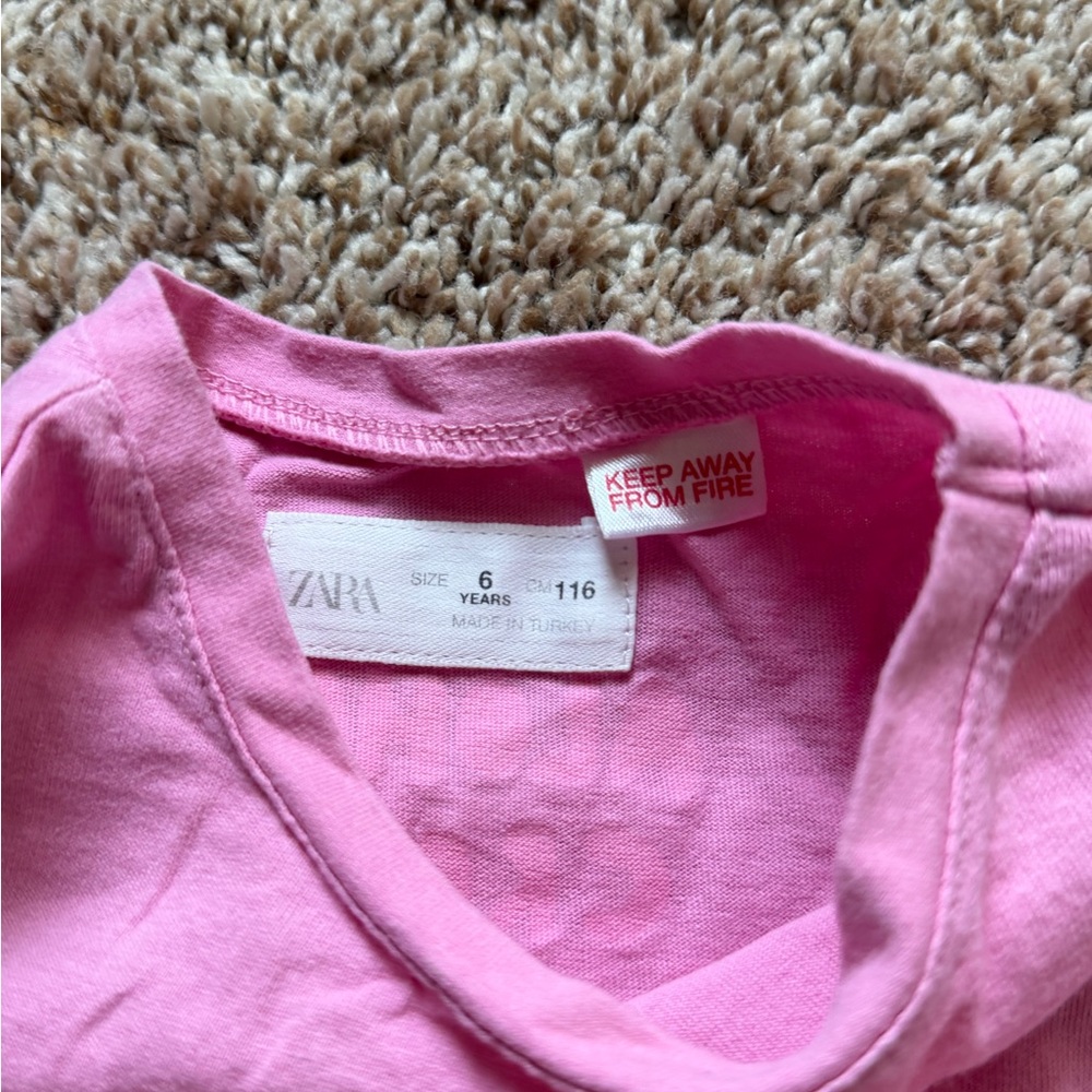 Zara kids bundle Tees and capri leggings SZ 6 & 7 - Picture 9 of 16